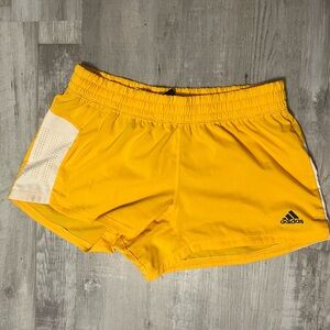 Yellow Adidas Shorts, Size small